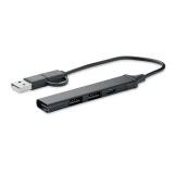 CURRENT - USB 4-poorts hub 19 cm - 
