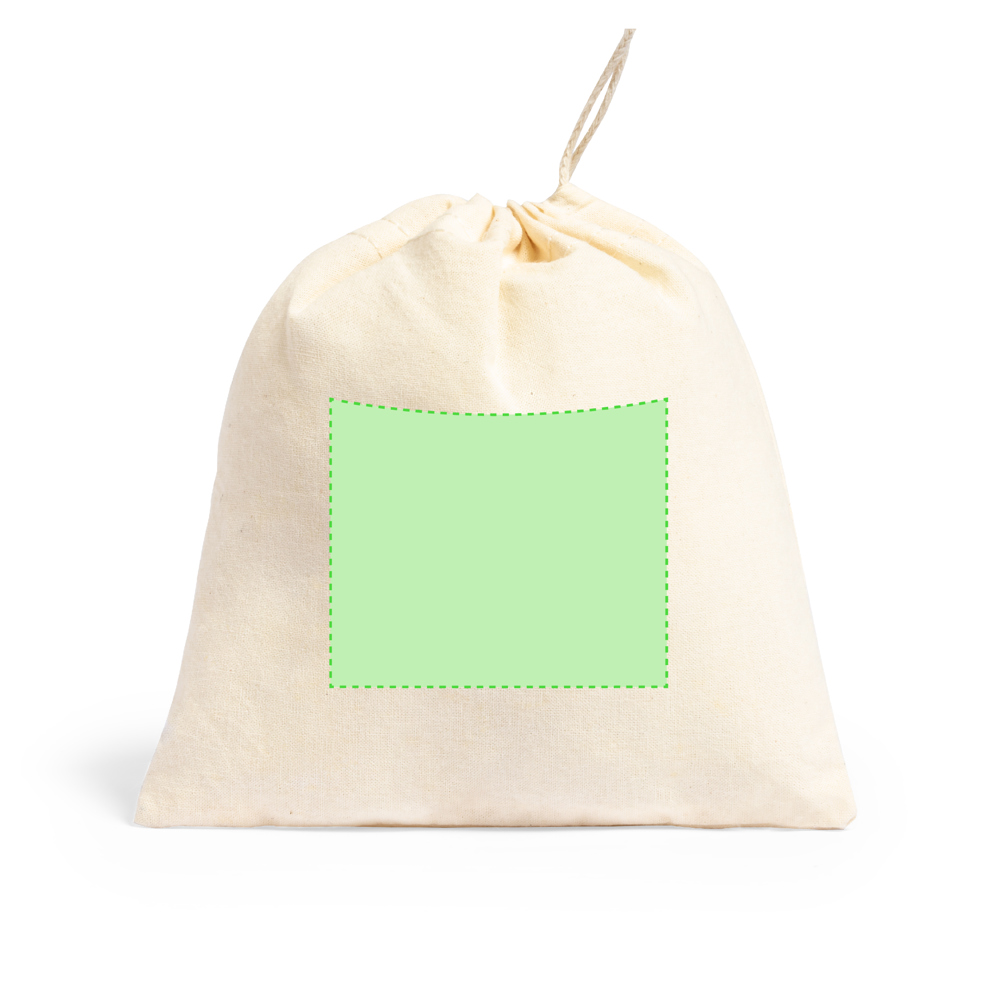 Gecentreerd op de tas