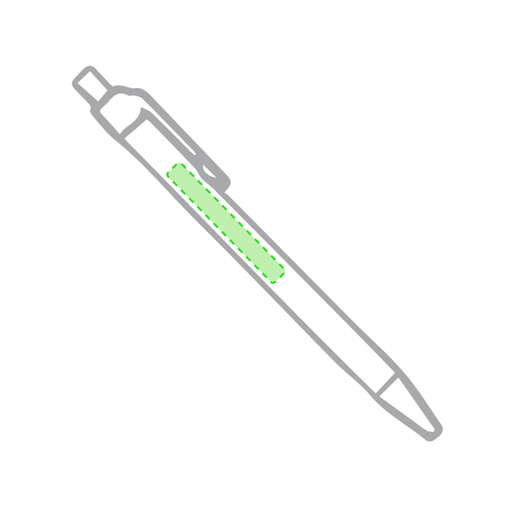 Op de houder van de pen zijde B