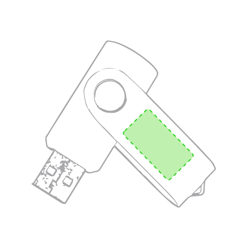 Roterende houder USB stick