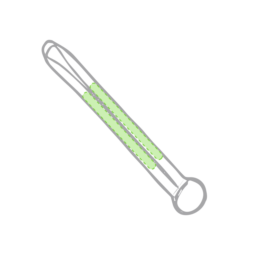 Op beide zijden van de keycord
