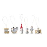 HELSINBORG - Set van 6 kerstdecoraties