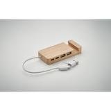 HUBSTAND - Bamboe USB hub 4 poorten