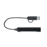CURRENT - USB 4-poorts hub 19 cm