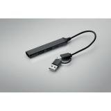CURRENT - USB 4-poorts hub 19 cm