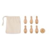 BOLITO - Mini dennenhouten bowling set