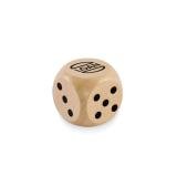 DADIN - Schima houten dobbelsteen 3cm