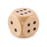 DADO - Schima houten dobbelsteen 5cm