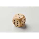 DADO - Schima houten dobbelsteen 5cm