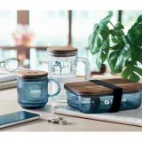 VITRIO MUG - Glazen mok met ribbels 300ml