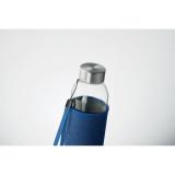 UTAH DENIM - Glazen drinkfles in tasje 500ml