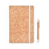 SUBER SET - A5 kurk notitieboek balpen set