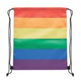 BOW - Regenboog RPET trekkoordrugzak