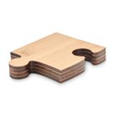 LEPY - Set van 4 puzzel onderzetters