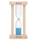 CI - Houten zandloper 3 minuten