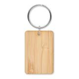 ANGLEBOO - Bamboe rechthoek sleutelhanger