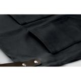 CHEF - Canvasschort met leren details