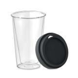 BIELO TUMBLER - Dubbelwandig glas met deksel