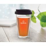 BIELO TUMBLER - Dubbelwandig glas met deksel