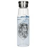 Glazen fles met hoes "Life" 0,55 l