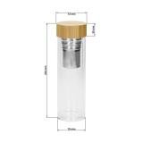 Glazen fles "Thee" 0,45l