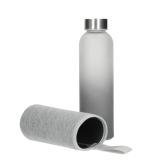 Glazen fles met hoes Iced 0,45 l