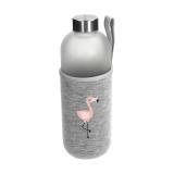 Glazen fles met hoes Iced 1,0 l