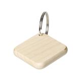 Houten sleutelhanger "Maple" rechthoekig