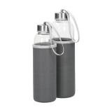 Glazen fles met hoes "Pure", 0,5l