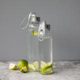 Glazen fles met hoes "Pure", 0,7l