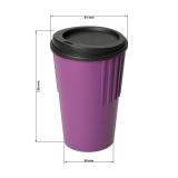 Ribbel-koffiebeker "ToGo", 300 ml