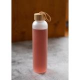 Glazen fles Bamboo 750 ml, mat