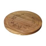 Snijplank "Acacia" rond
